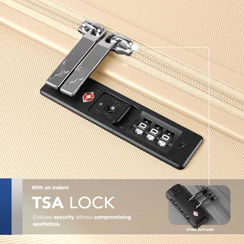 Valise en ABS compatible compagnies aériennes avec serrure TSA LUGG - 4