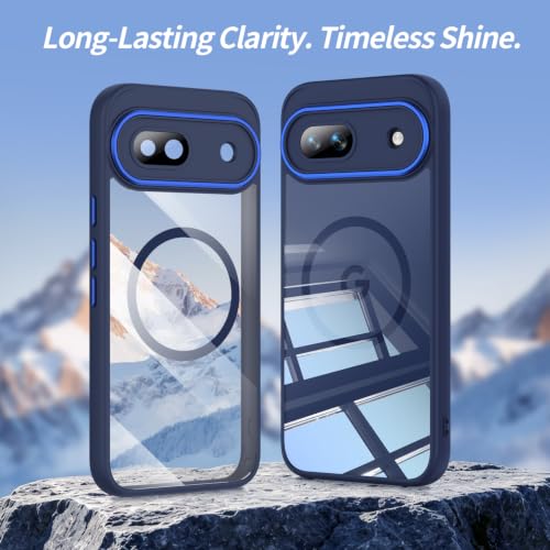 Image of Magnetic Case with Clear Back for Google Pixel 8a, Fit for MagSafe