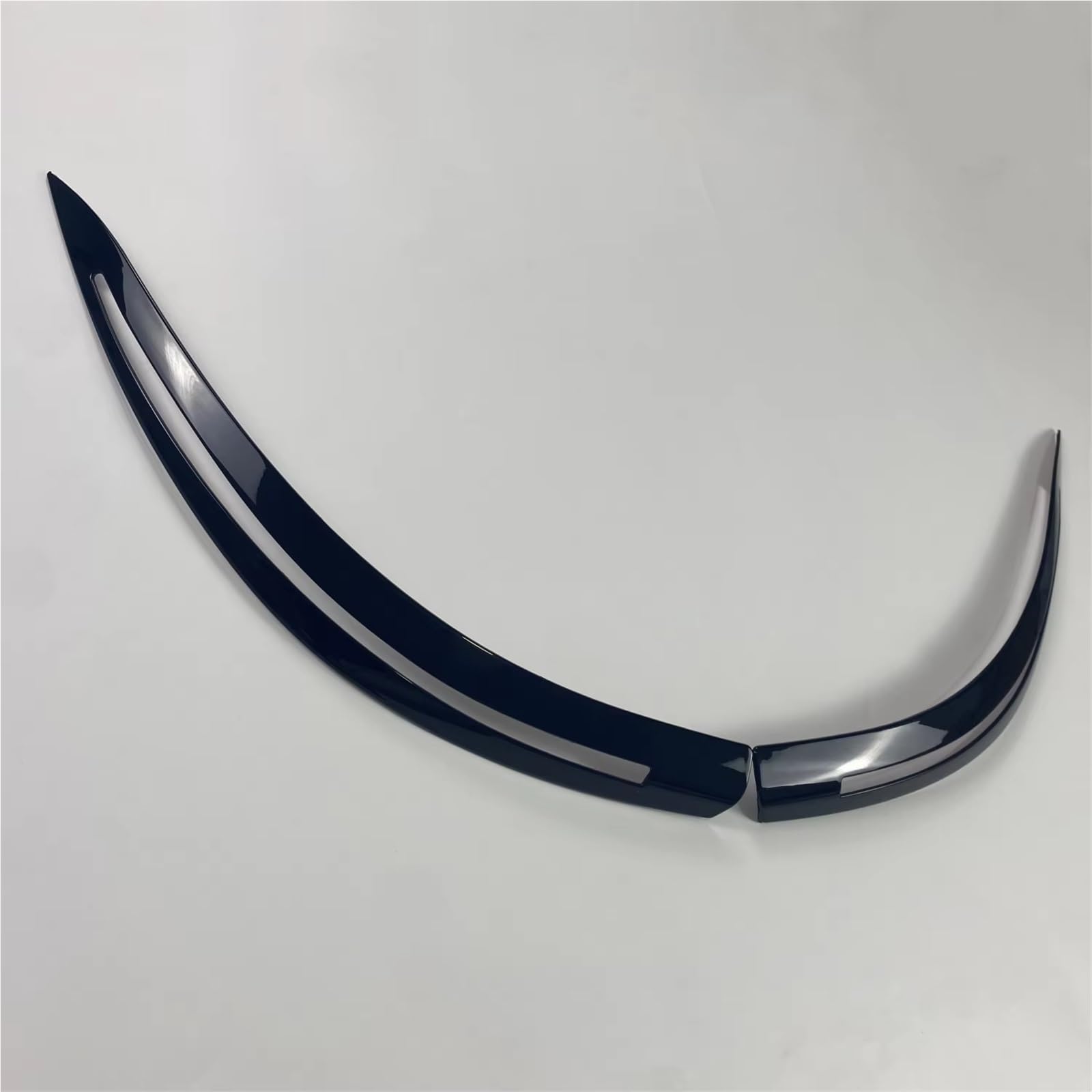 sopracciglio faro auto Per BMW Serie 5 E60 E61 520i 525i 530i 540i 545i 550i M5 2003-2008 2009 2010 Adesivi ABS Auto Faro Sopracciglio Palpebre Sopracciglia per fari(Gloss Black)