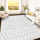 Istana 8x10 Area Rug - Grey 8x10 Rugs for Living Room - Foldable Rugs for Bedroom - Stain Resistant Washable Rug - Eco-Friendly Area Rugs - Easy to Clean Living Room Rug
