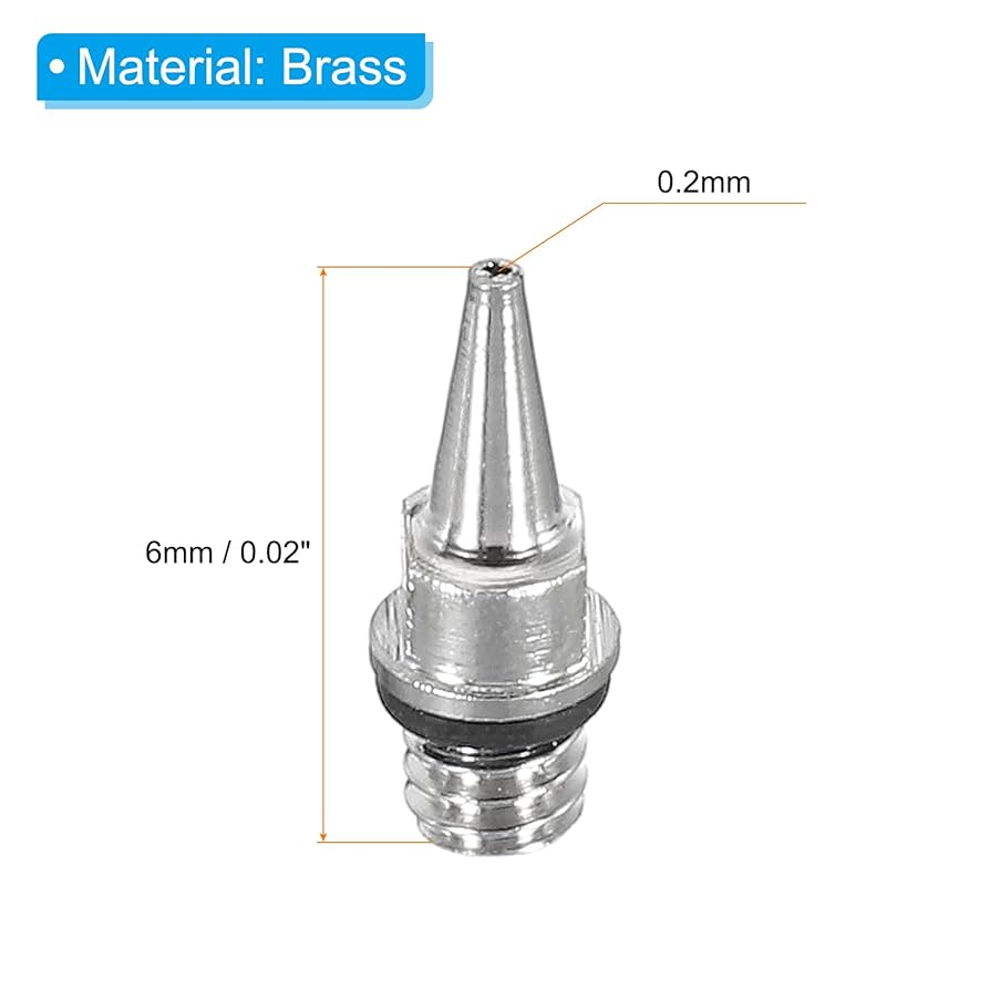 Amazon.co.jp: PATIKIL 3個入り 0.2mm エアブラシノズル