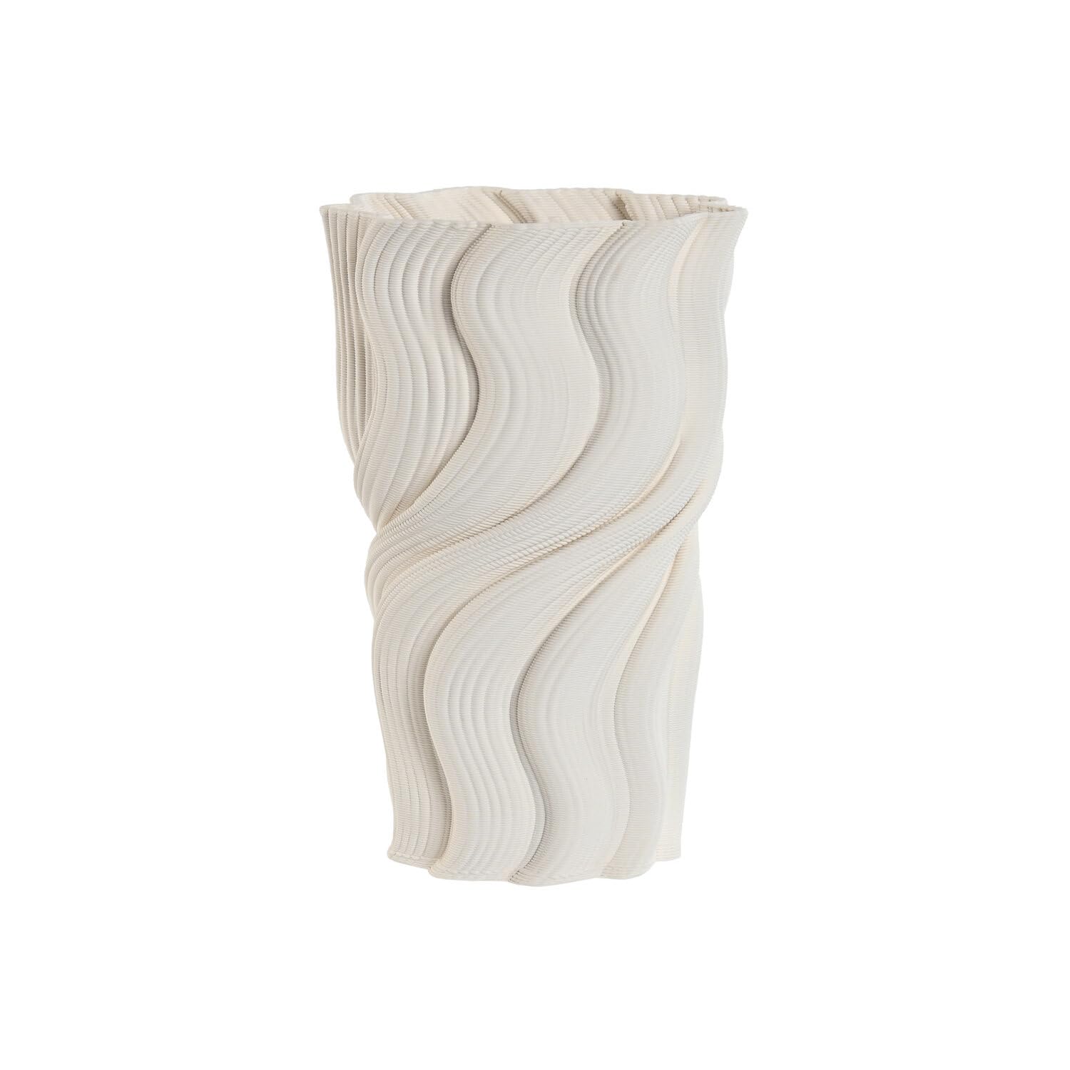 JARRON GRES 16X16X26 3D BLANCO