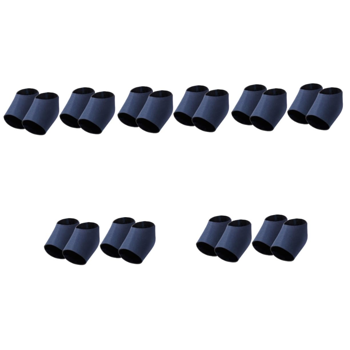 NOLITOY 5sets Shoe Soles Women Heel Protectors Elastic Heel Socks Foot Sleeves Toeless Portable 2pairs*5