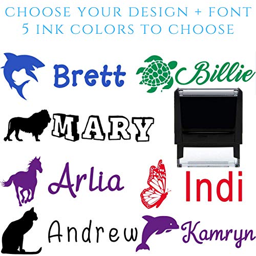 60+ Images to Choose from - Custom Name Stamp for Kids and Adults!
