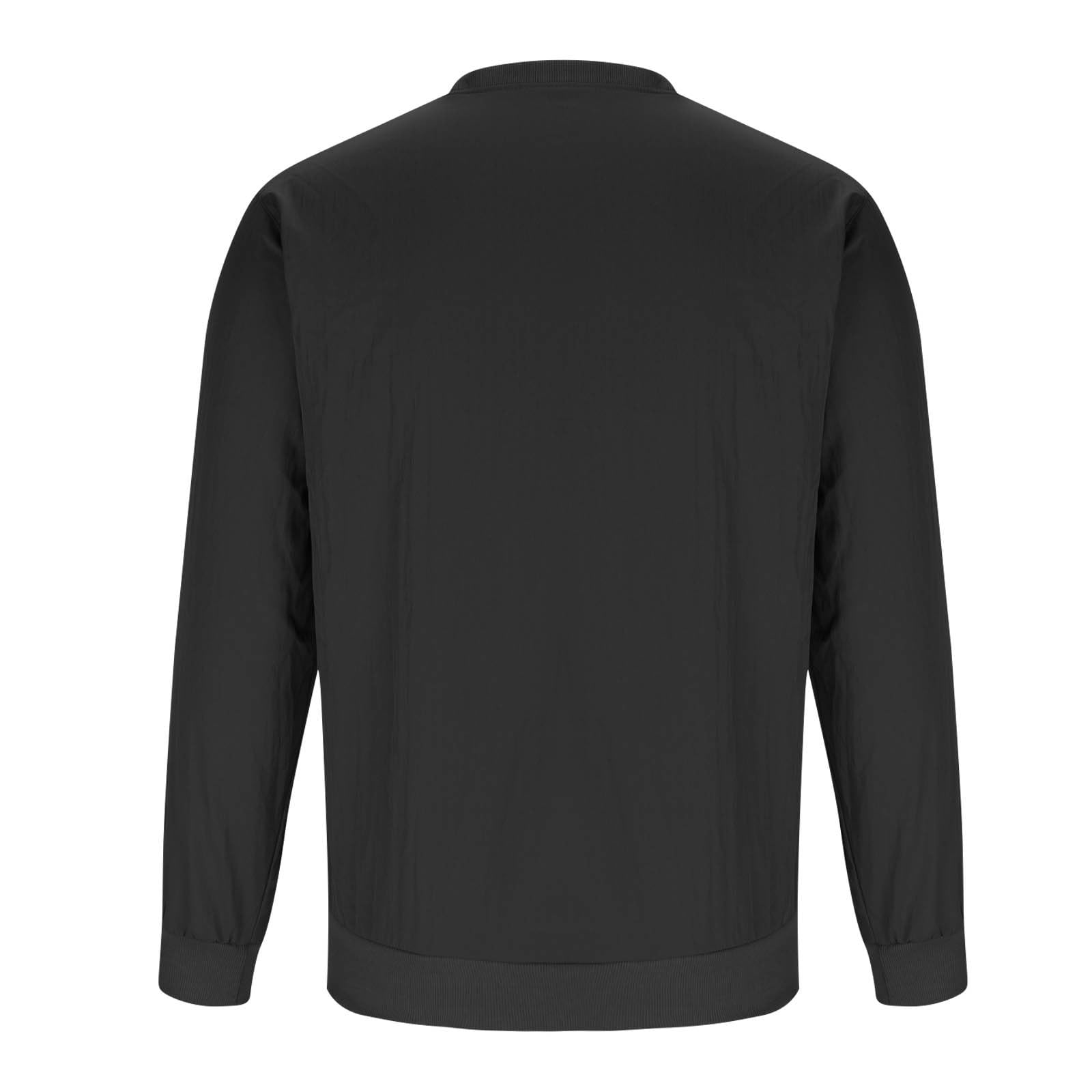 Camiseta de manga larga para hombre, casual, ajuste holgado, cuello redondo, sudadera básica, estilo urbano, cómoda, uso diario, para el trabajo, viajes, actividades de fin de semana, ocio, trajes