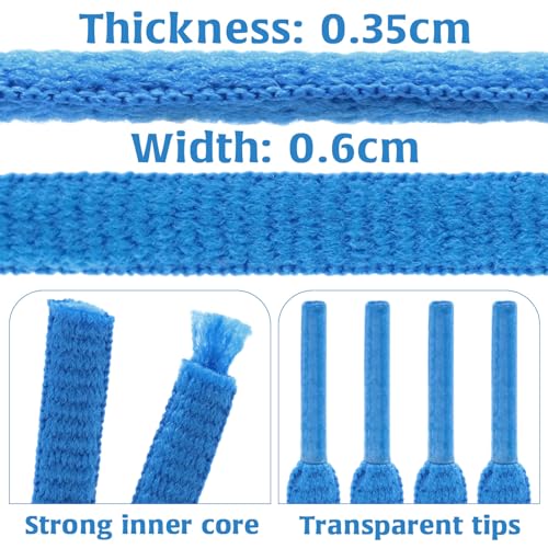 Image of DELELE 2Pair Oval Shoes laces 42 Colors Half Round 1 /4 inchAthletic ShoeLaces for Sport /Running Shoes Shoe Strings