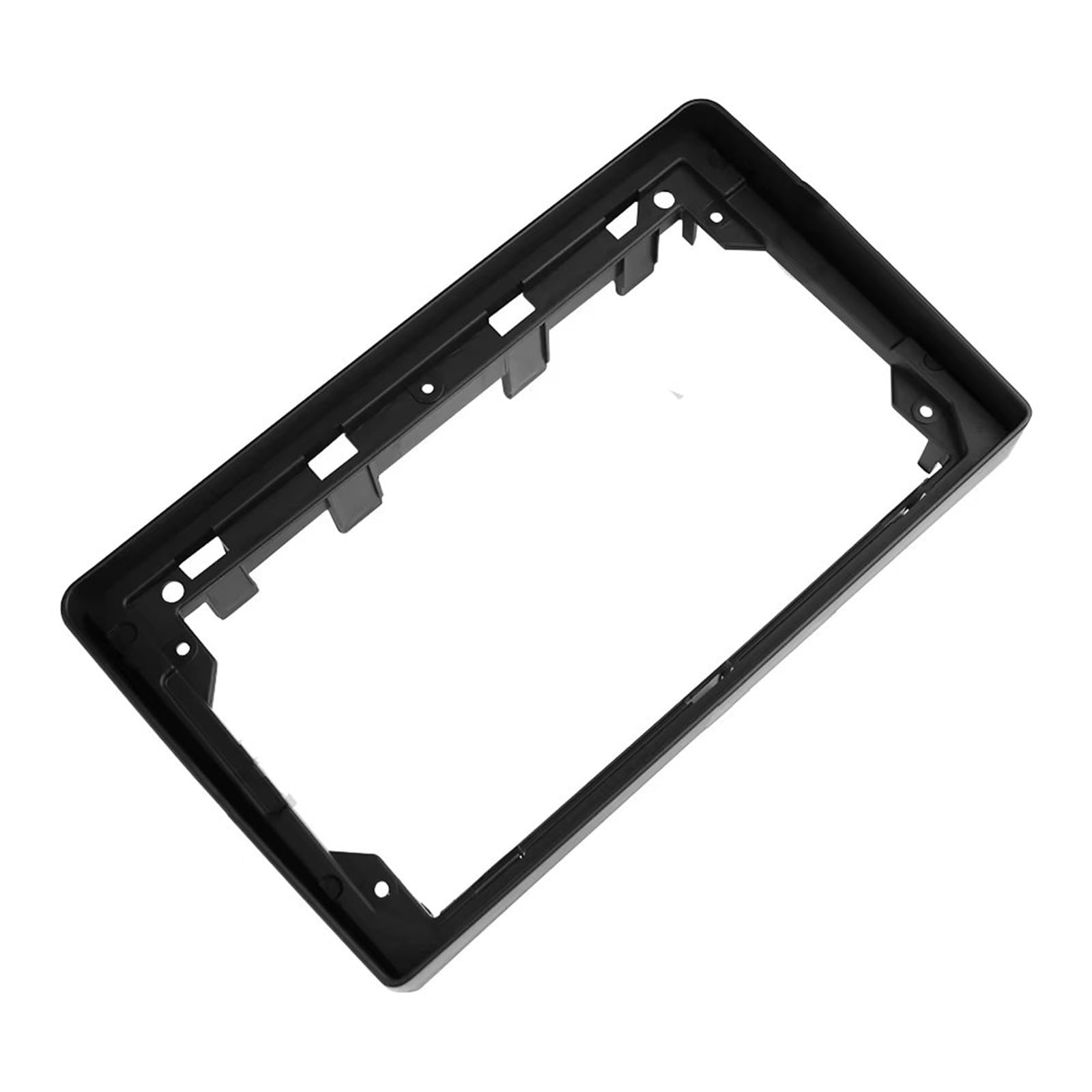 Panel Embellecedor Radio Marco Radio Apto para Peugeot 207 307 para FIAT Scudo Kit Tablero Fascias 9 Pulgadas Panel Estéreo Reproductor DVD Bisel Marco Radio para Coche(Silver)