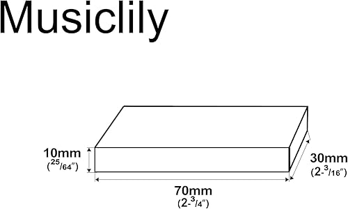 Miniatura 2 de Musiclily Pro 2.756 x 1.181 x 0.394 in autoadhesiva de espuma EVA para pastilla de altura de recogida de espuma antivibración para pastillas
