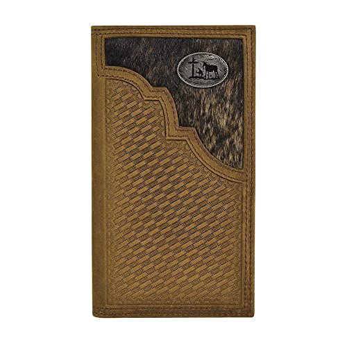 Justin Men`s Hair On Rodeo Wallet Brown N/A
