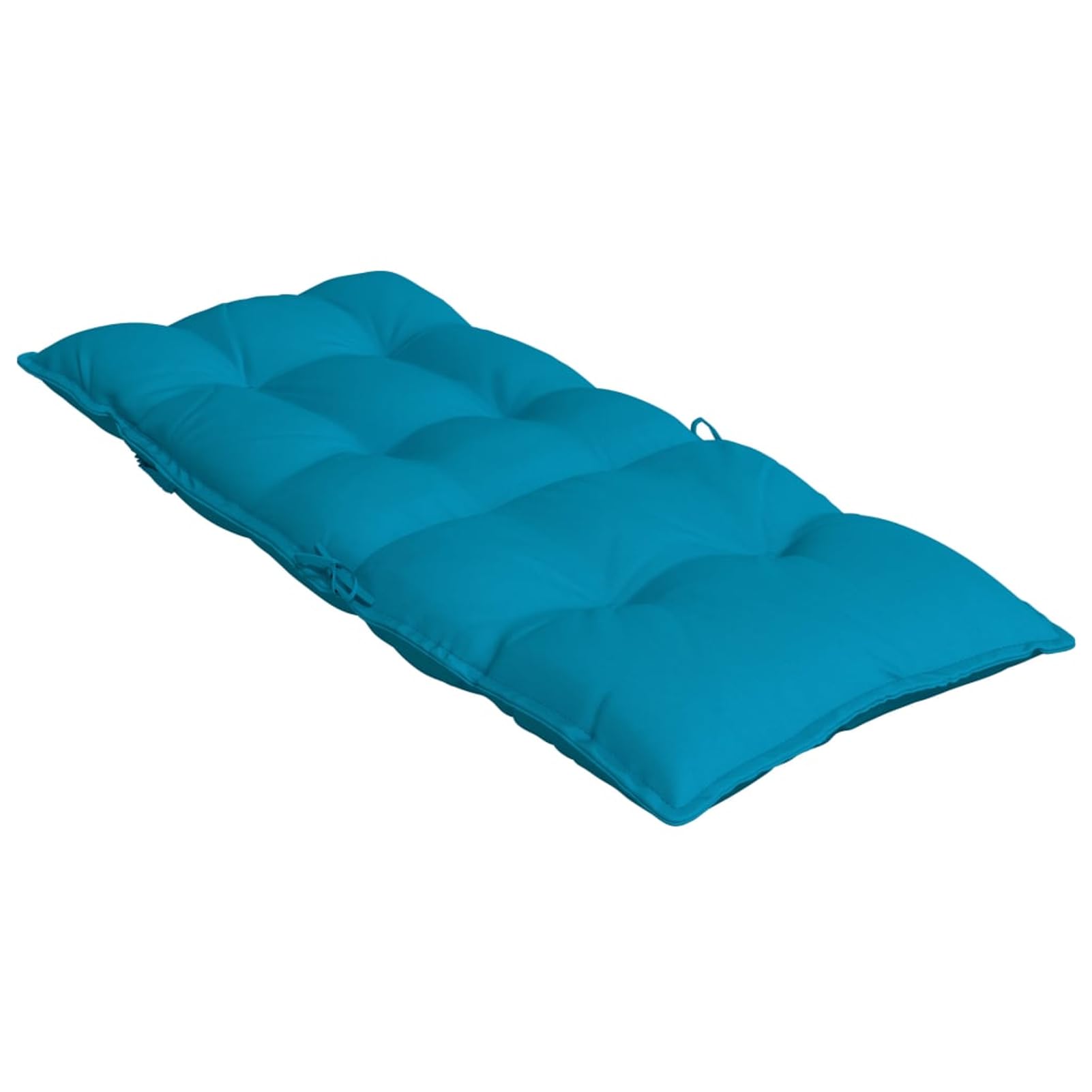 Set di 6 cuscini per sedie con schienale alto, impermeabili, antiscivolo, con lacci ed elastici, tessuto Oxford (100% poliestere), azzurro, 120 x 50 x 7 cm, per mobili da giardino e cuscini da