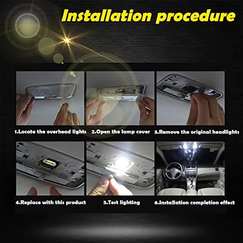 Bombilla LED para auto 31mm 4 piezas blanca miniatura 7