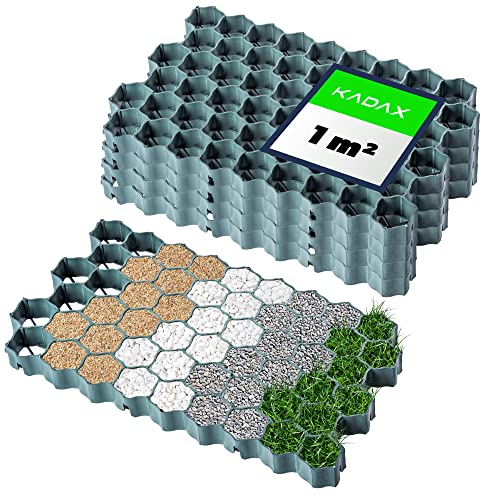 Kiesgitter Bodenwabe 3 Platten 2,7m² - Anti-Unkraut Vlies Für Gartenkies