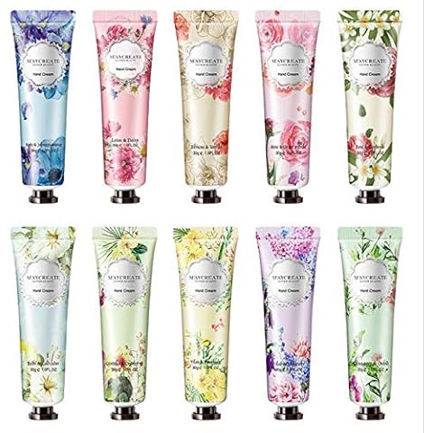 Handcreme Handfeuchtigkeitscreme - Pflanzenduft Handcreme Feuchtigkeitsspendende und pflegende Handpflegecreme für arbeitende Hände, Repair Anti Aging Anti Chapping, 10St Cover