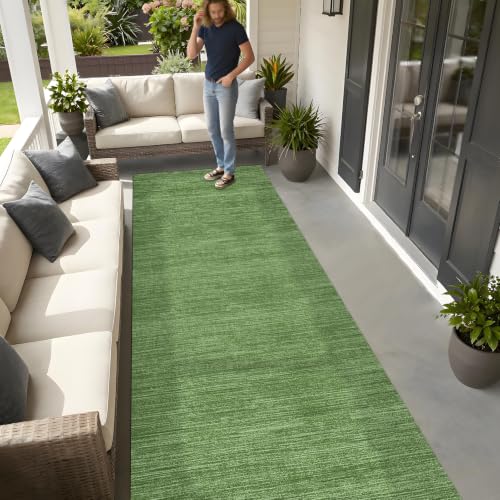 Alfombra de cocina verde lavable ideal para pasillos y salón 5