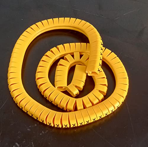 Generic PVC Ferrules (Alphabet A-Z Cable) 10mm Yellow