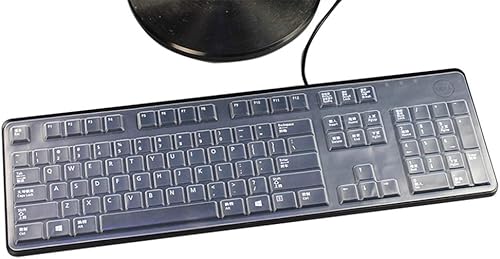 Vista 38 de Funda de teclado compatible con teclado con cable Dell KB216 KB216p, teclado inalámbrico Dell KM636, Dell Optiplex 5250 5460 7450 7050, Dell