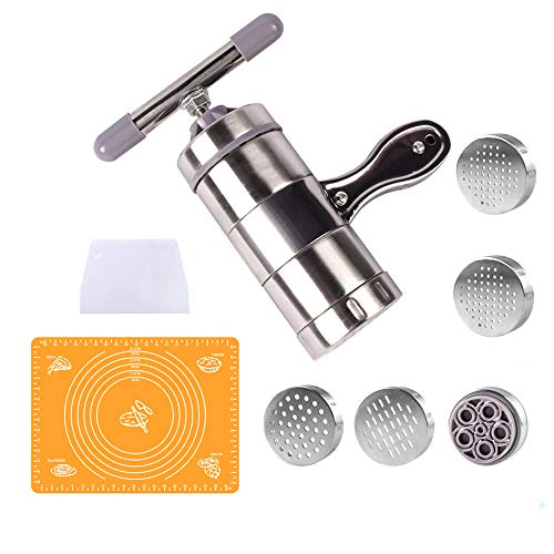 CHSEEO Nudel Presse Pastamaker Fruchtpresse Spätzlepresse Kartoffelpresse für Frische Pasta, Spaghetti, Tagliatelle… – Bild 3