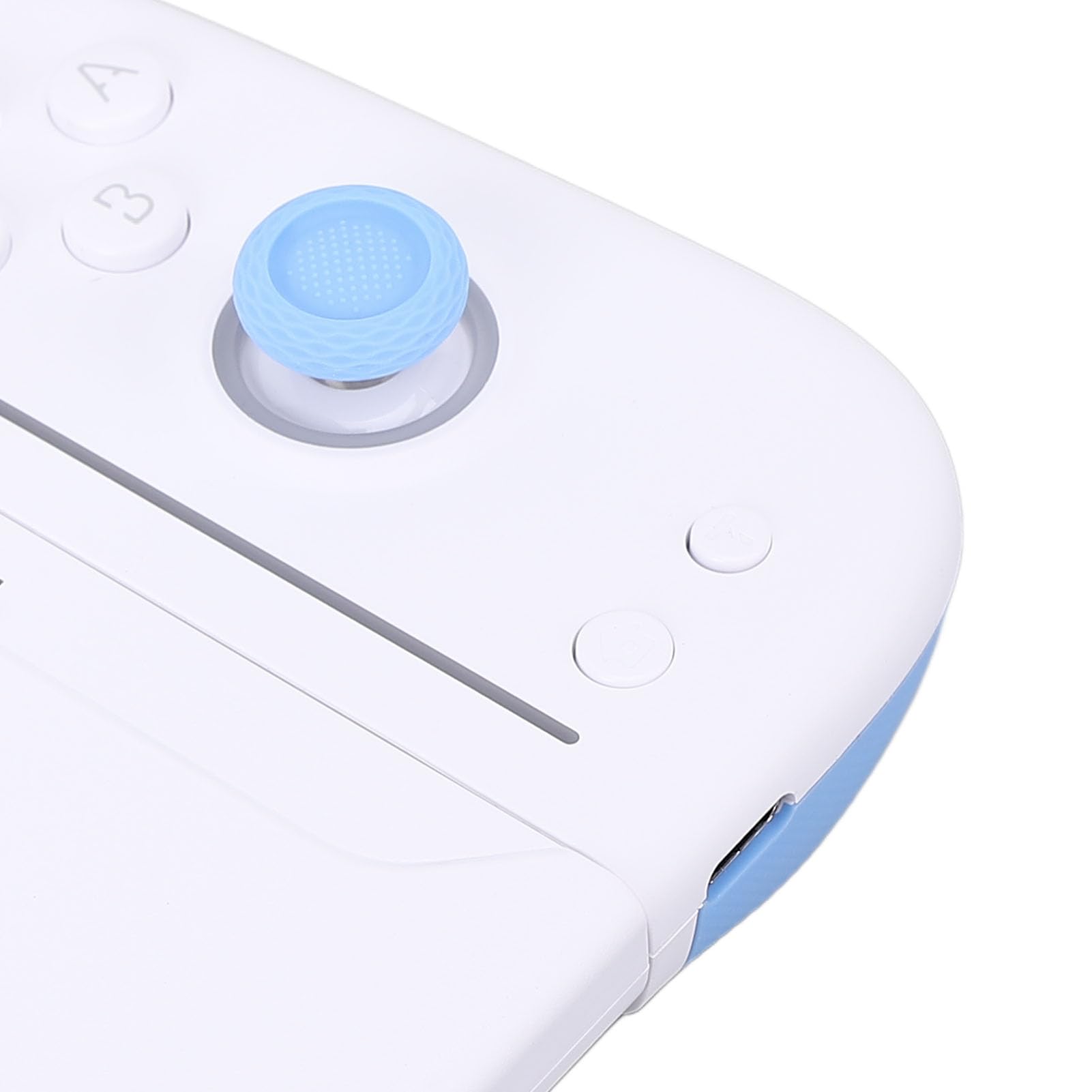 Controlador de Juegos Mecánico Inalámbrico Mejora Eficientemente El Rendimiento de los Juegos para, Lite con Iluminación RGB, Detección de Movimiento de 6 Ejes y (Blanco (Blanco Azul)