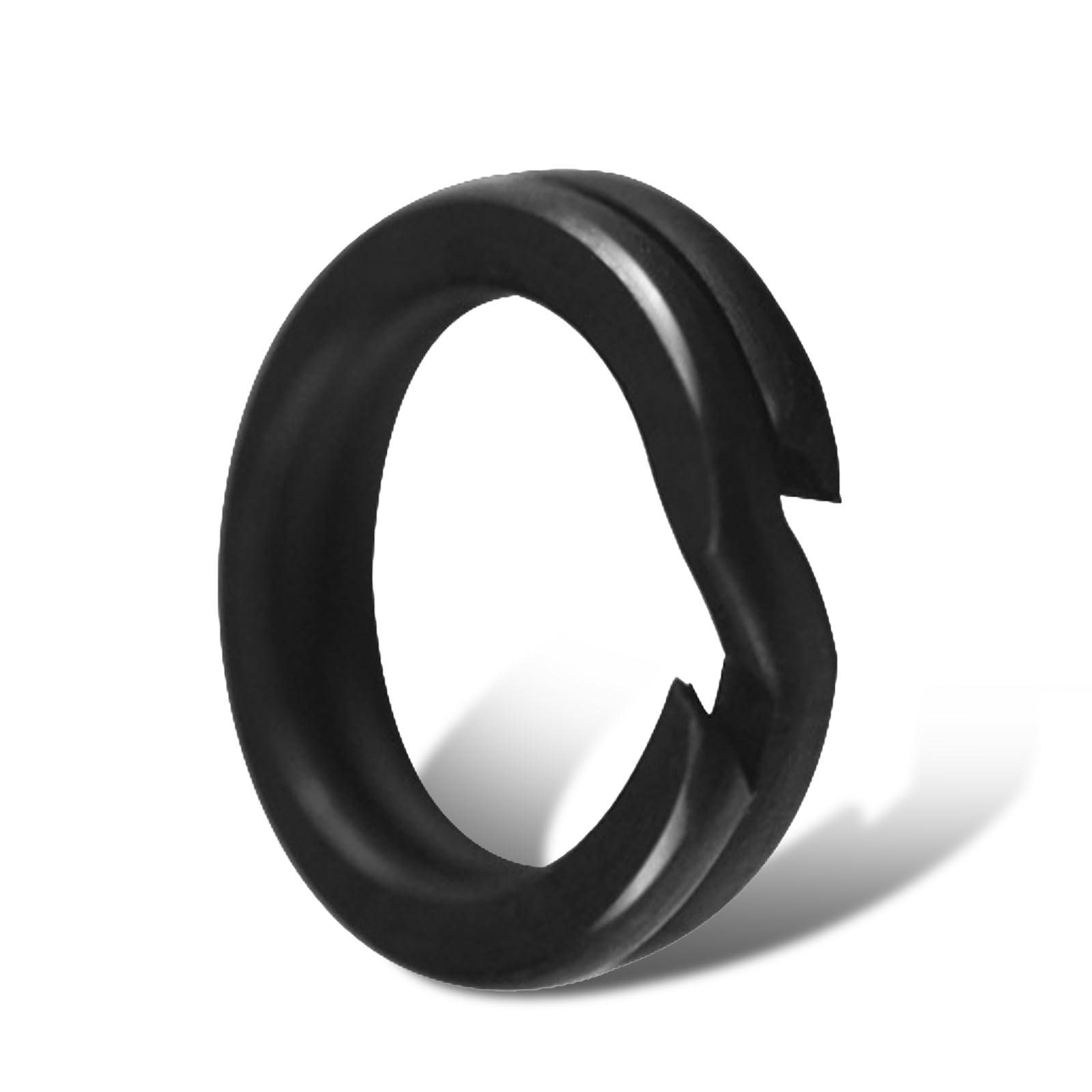 BBBF 100-Pack Black Split Rings for Fishing Lures, Saltwater & Freshwater Tackle Speed Clips, Split Ring Tippet Rings Oval/Wire Rings & Fly Fishing
