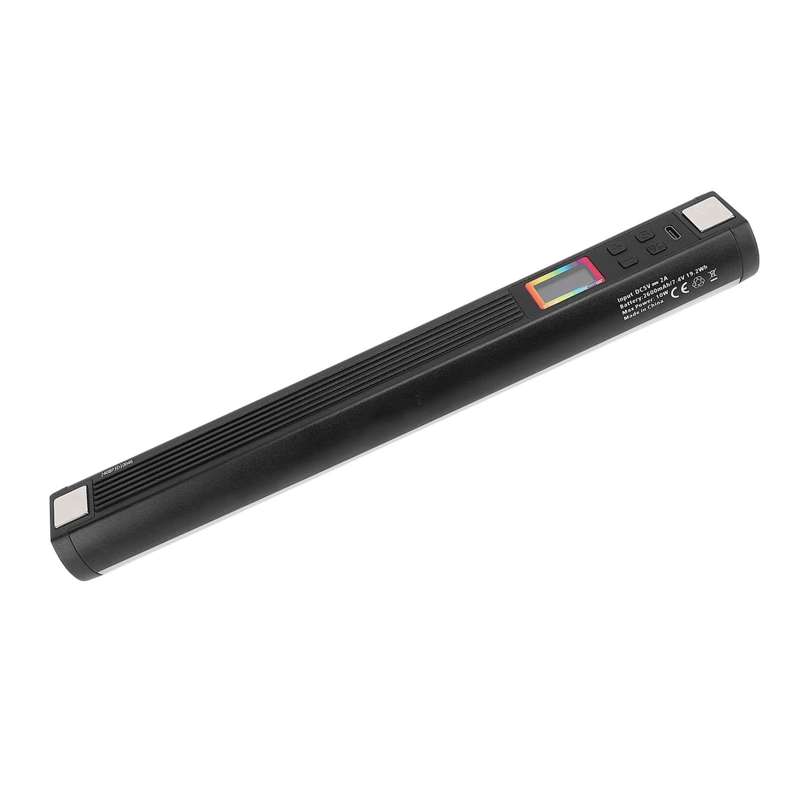 RGB-Lichtschlauch mit einstellbarer Helligkeit, magnetischer Leuchtstab, tragbar für Fotografie und Videoaufnahmen, Aluminiumlegierung, 1 Stück