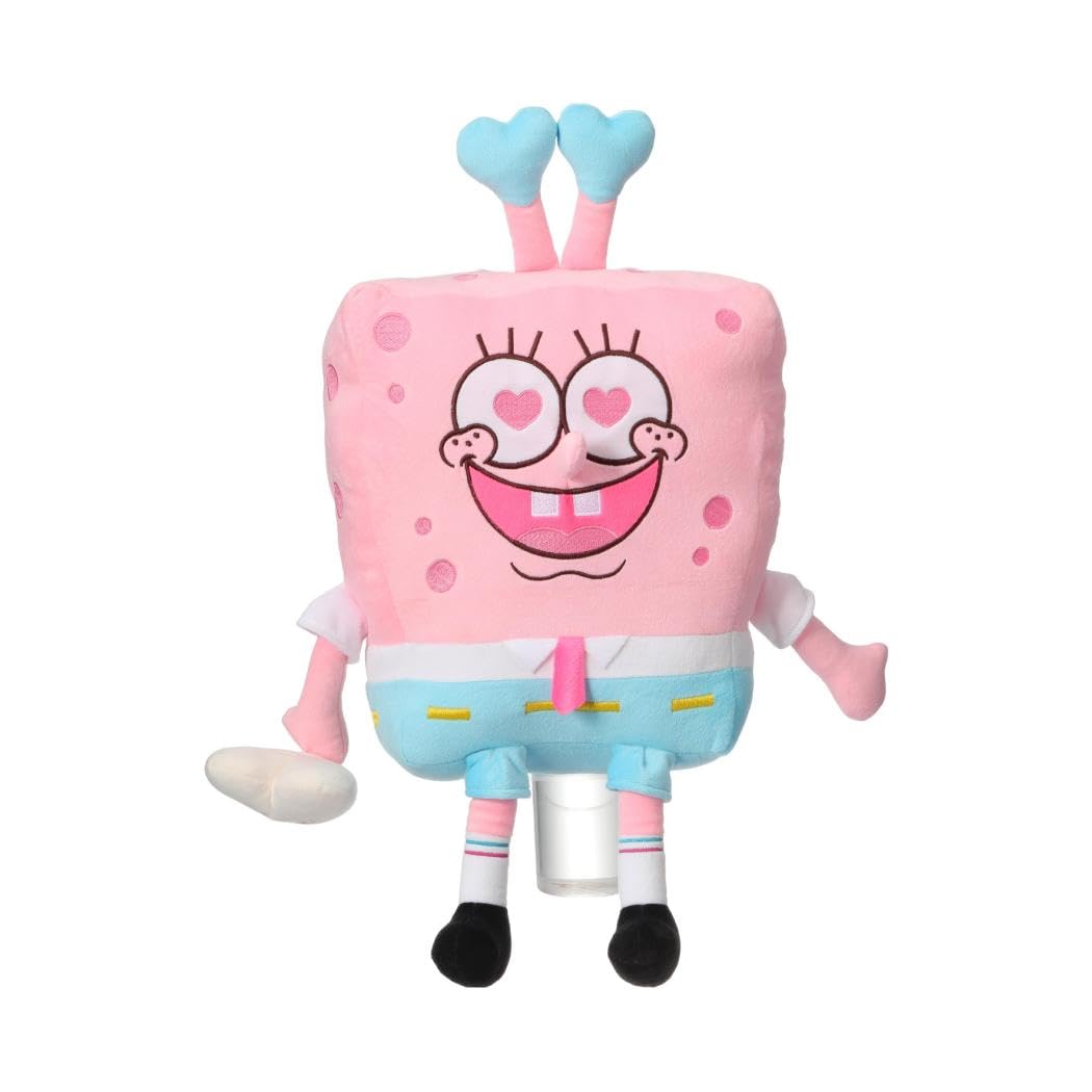 MINISO Spongebob Squarepants Pink Heart Plush Toy – 30CM Soft & Cute Plush-image-10