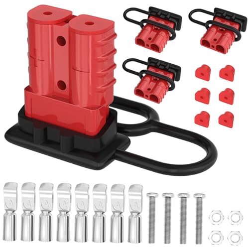 SOESFOUFU 2sets Trailer Wire Connector Battery Quick Connect Plug Winch Electrical Plug High Temp 4pcs*2
