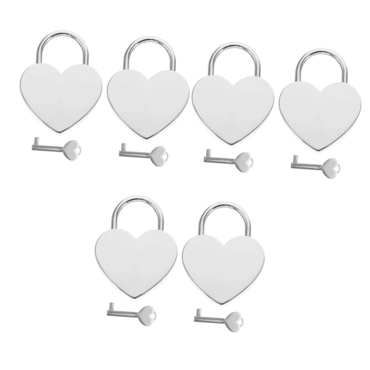 Housoutil 6 Set Per Lucchetti Da Viaggio A Forma Di Cuore Per Valigie E Bagagli Per Donne