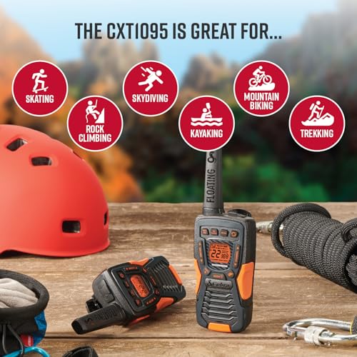 Image of Cobra CXT10953PH-M Emergency Two-Way Radios, Waterproof Walkie Talkies, Up to 40 Mile Range, 22 Channels and NOAA Weather Channels, UHF /FM Ultra-Clear Reception, 3-Pack