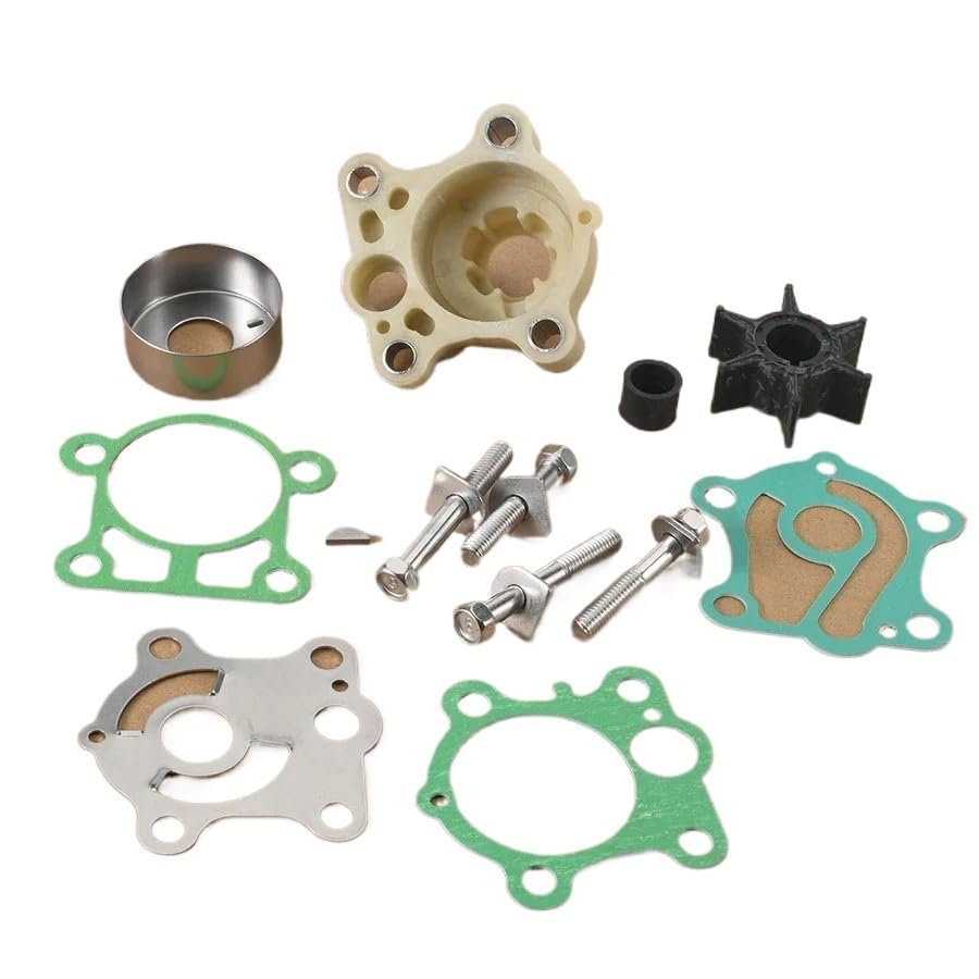 Kit girante pompa acqua con alloggiamento 6H4-W0078 W0078-00-00 W0078-A0 per fuoribordo Yamaha 2T 40HP 50HP 18-3429 Riparazioni facili