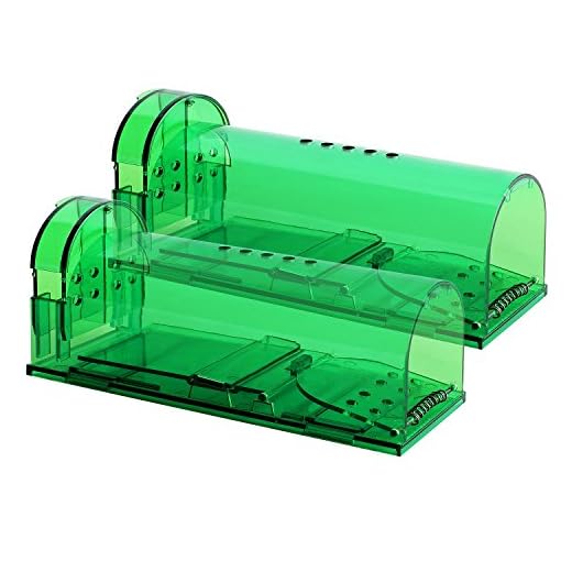 Authenzo Humane Mouse Trap Smart No Kill Mouse Trap Catch and Release, Safe for People and Pet-2 Pack