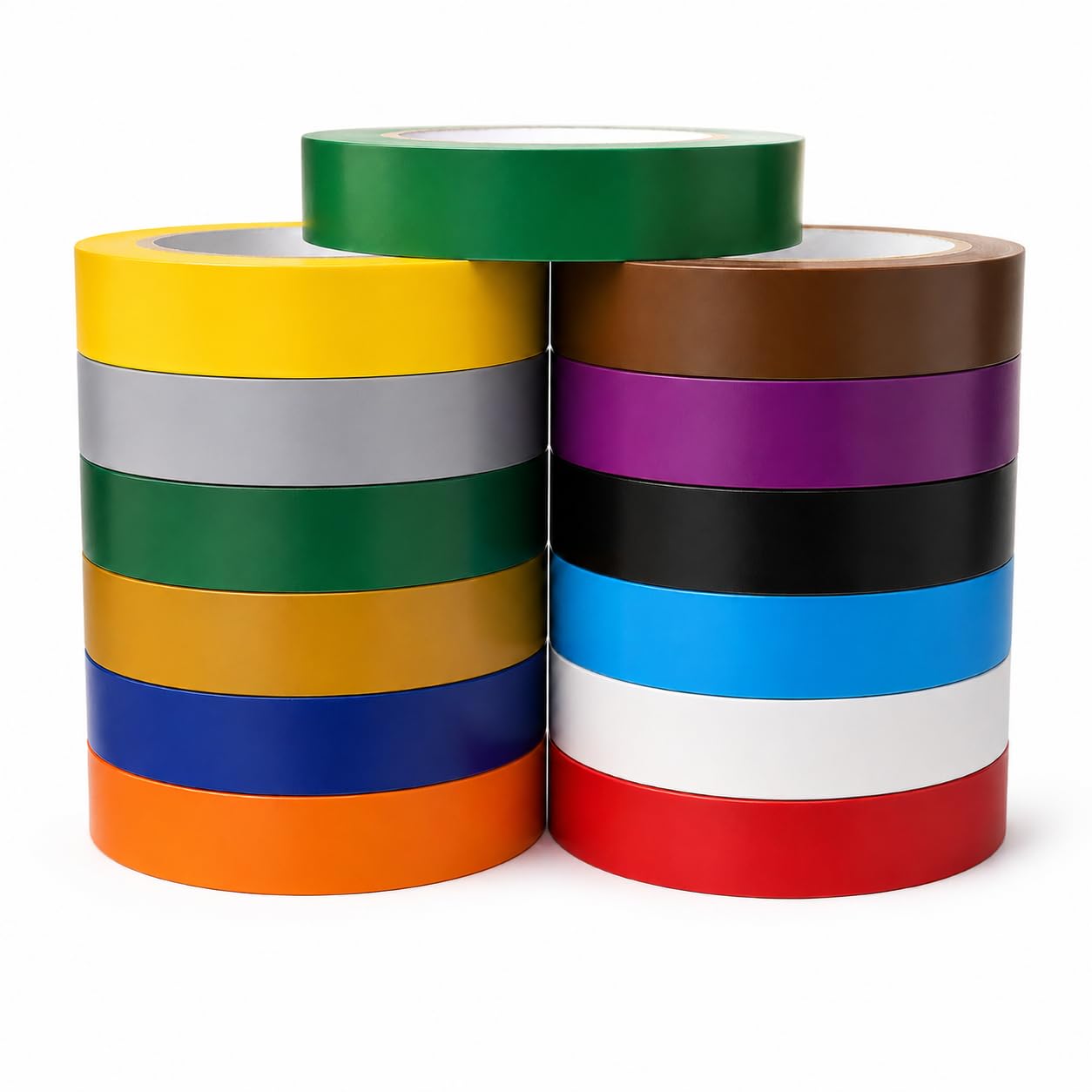 GGR Supplies CVT-536 Rainbow Vinyl Floor Marking Tape, 1.5 x 36 Yards