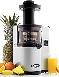 Omega VSJ843QS Vertical Slow Masticating Juicer Makes Continuous Fresh Fruit and Vegetable Juice