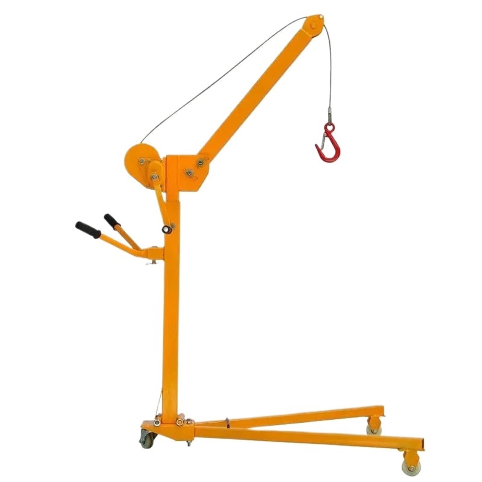 Tragbarer Mini-C mit Handkurbel und elektrischem Hebezeug, 300 kg, kleine Hebebühne für Zuhause und Worhop