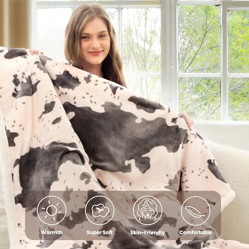 Image of Heated Blanket Twin Blanket - Fast Heating Electric Blanket, Soft Flannel Heated Throw with 4 Time Settings,10 Heating Settings, Warm Gifts for Women & Mom & Grandma