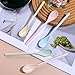 5pcs Long Handle Mixing Spoon 7.2 Inch Colorful Coffee Stirring Spoons Melamine Plastic Latte Machiatto Stirring Longdrink Spoons Long Teaspoons for Tall Iced Tea Sundae Cocktail