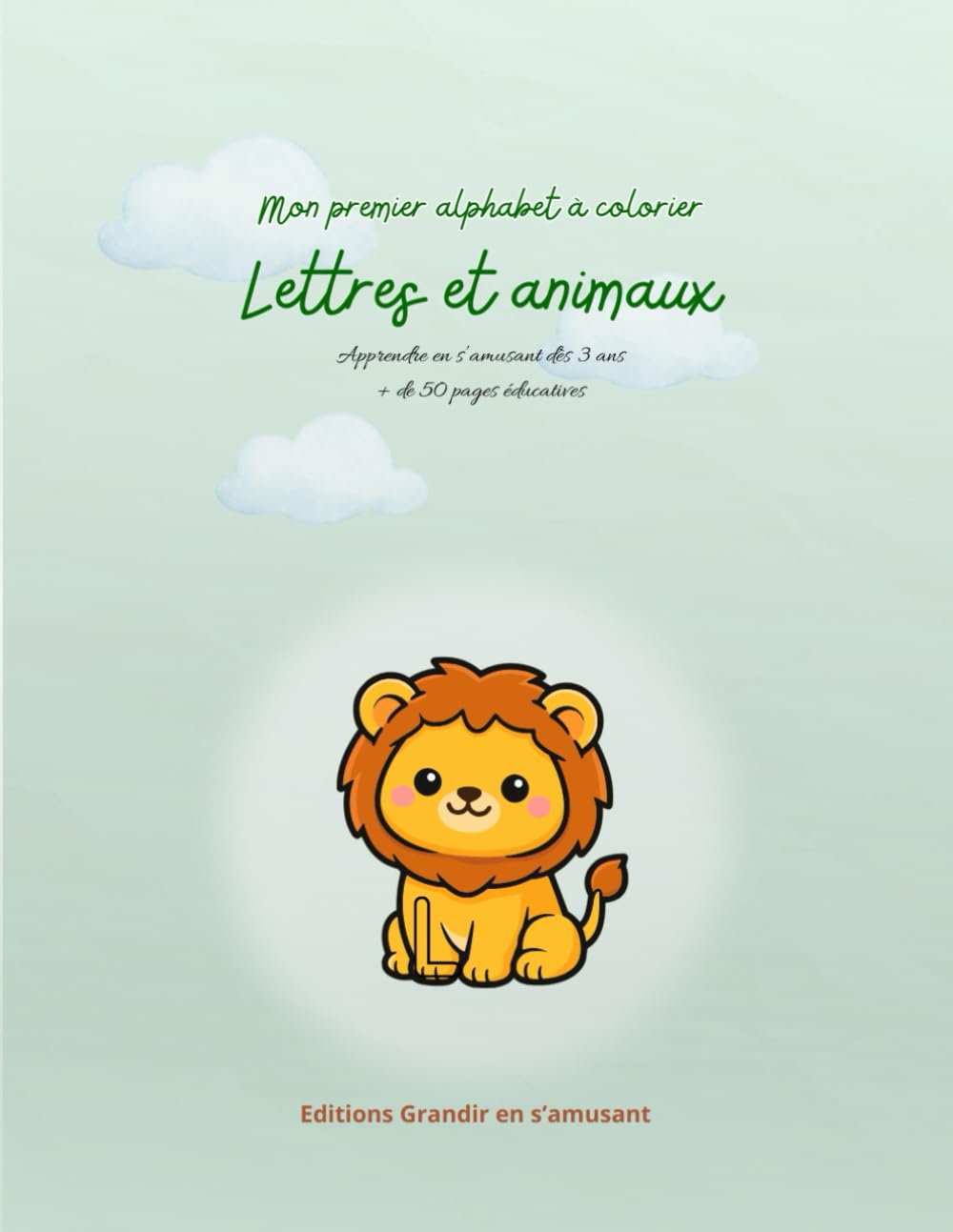 Mon premier alphabet à colorier – Lettres & Animaux (Mes premiers apprentissages à colorier)