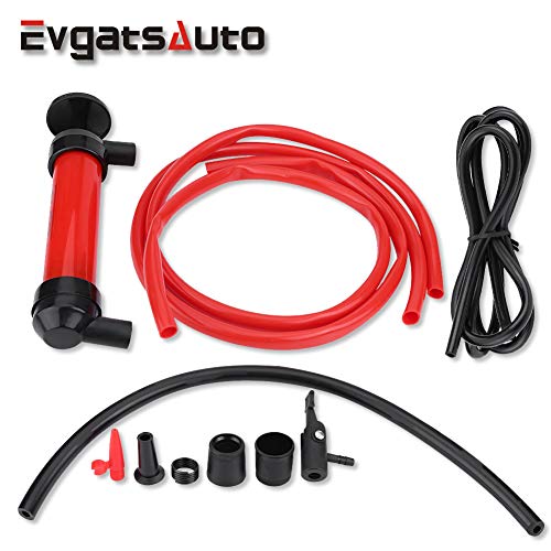 RA990 Multi-Use Siphon Fuel Transfer Pump Kit Travel Emergency Manual Vehicle Tool (for Gas Oil and Liquids)