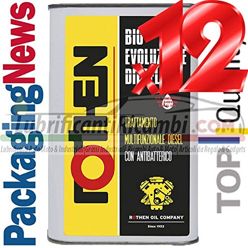 ROTHEN 12 Litri ADDITIVO Auto Top per Motori Diesel PULITORE Pulizia INIETTORI BIO Evoluzione Diesel - 12 Litri