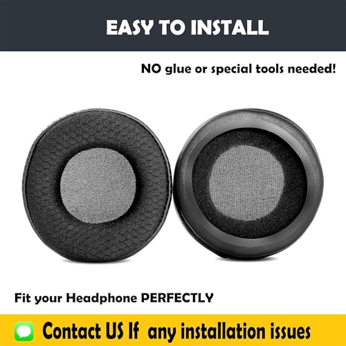 Almohadillas para auriculares Xone XD2-53 de repuesto para auriculares Allen & Heath Xone XD2-53 y XD-53, con tela duradera y espuma viscoelástica miniatura 4