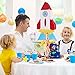 Space Piñatas for Birthday Party Rocket Piñata with Stick, Blindfold, Confetti for Adults Birthday Baby Shower Party Supplies