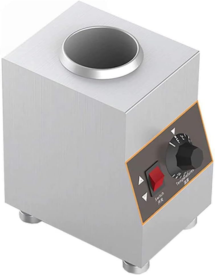 Commercial Electric Heater Chocolate Cheese Electric Heater 160/320/480/640w Soy Sauce Heater Stainless Steel Body with Temperature Adjustment,650ml*1