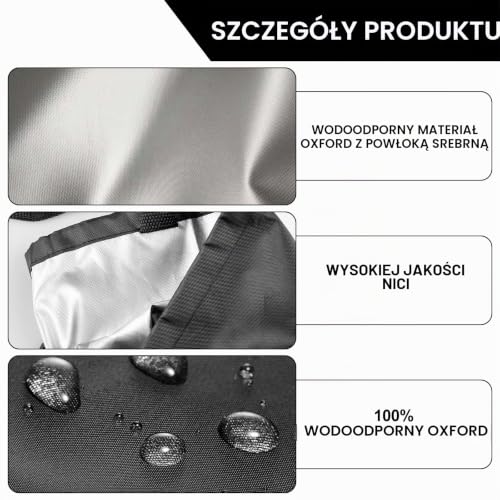 Wodoszczelna osłona na wózek inwalidzki: pokrowiec ochronny na wózek inwalidzki, odporny na deszcz pokrowiec na wózki inwalidzkie, wiatroszczelny pokrowiec ochronny Oxford do użytku na zewnątrz (115 x