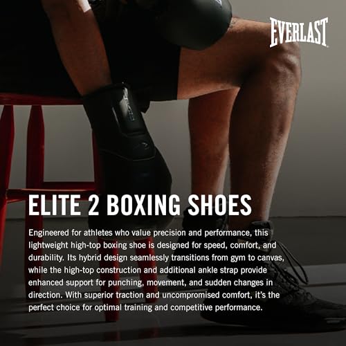 Everlast Elite V2 Boxing Shoes: Your Ultimate Training Companion for Excellence and Durability Boxing Shoes, Elite 2 Shoes, Training Footwear3