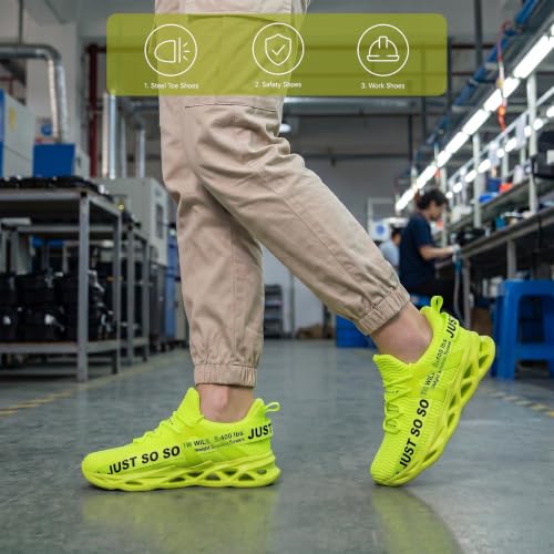 Image of Furuian Steel Toe Shoes for Men Women Slip On Comfortable Safety Shoes