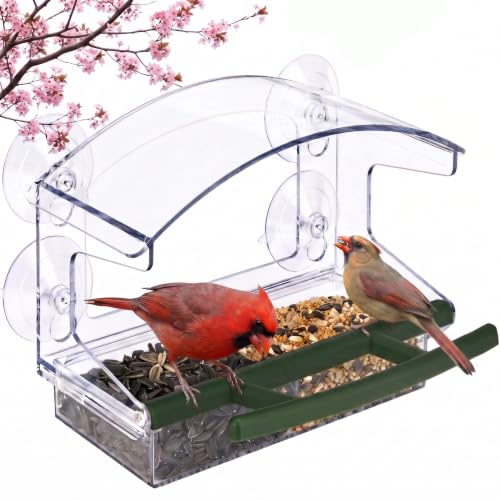 Kingsyard Window Bird Feeder with Suction Cups