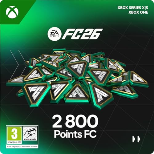 FC Points 2800 EA SPORTS FC 26 lisez votre code Xbox Series X S pour vos soirées gaming