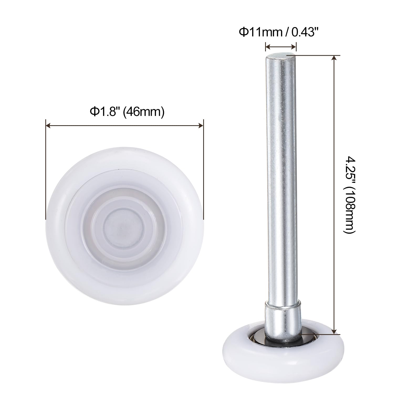 Lot De 10 Rouleaux De Porte De Garage En Nylon Bleu 2 Pouces Avec