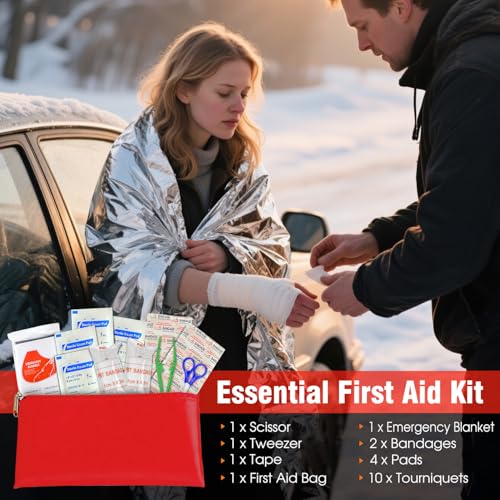 Car Emergency Kit with Snow Shovel