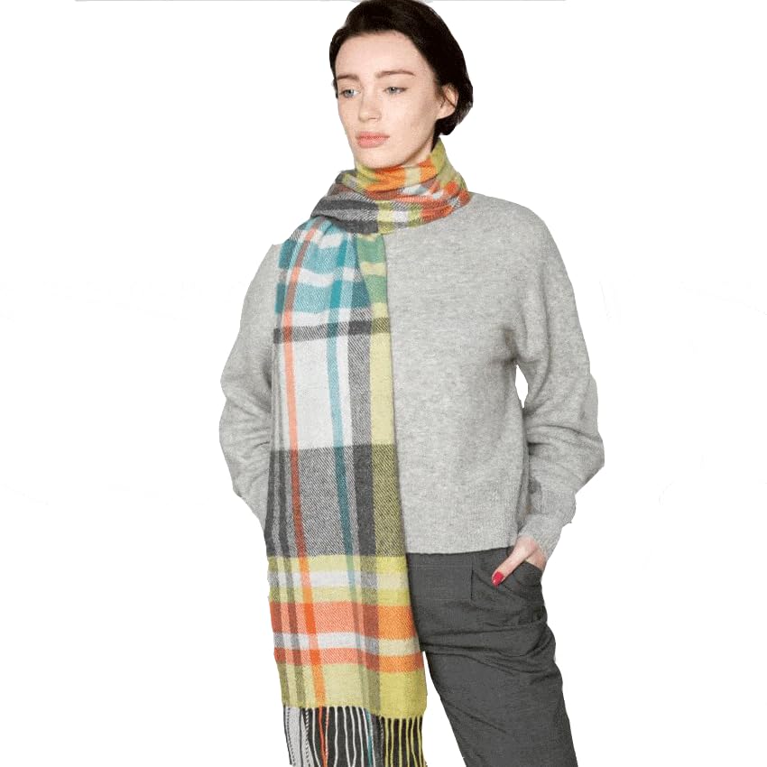 Foxford Irish Lambswool Scarf with Fringe for Women