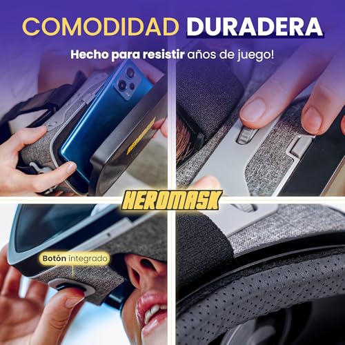 Heromask Idiomas: Gafas Virtuales + Juegos (5-12 años) ― Regalo Que motiva a Aprender inglés, Chino y Otros Idiomas Mientras Juega a Videojuegos de Realidad Virtual - imagen 8